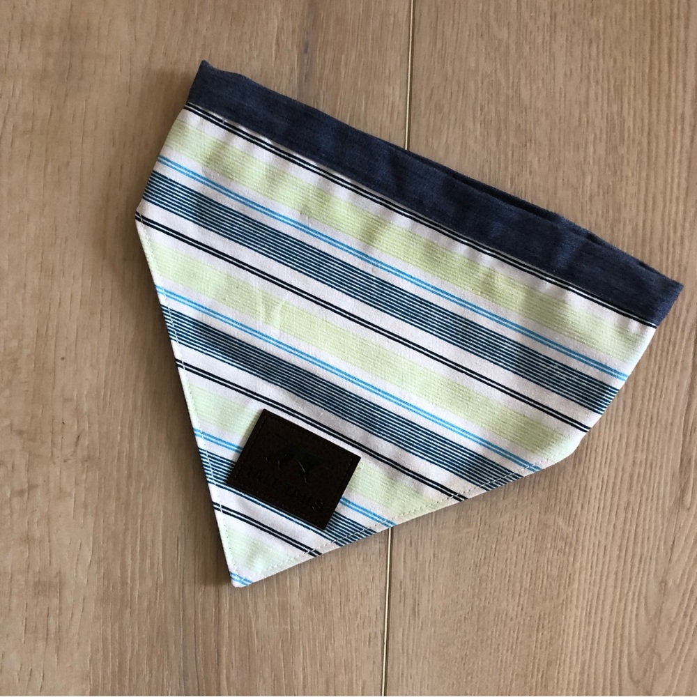 Tall Tails | Dog Reversible Blue Bandana Adjustable